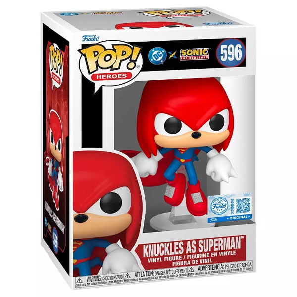 Funko POP #596 DC Justice League and Sonic - Knuckles as Superman Exclusive Figure